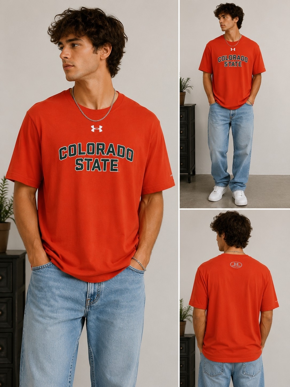 LG Men's Colorado State Short-Sleeve Tee in Red